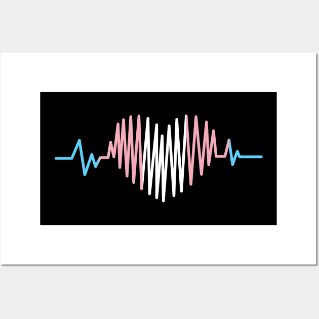 Pride Heart Beat Pulse Transgender Community Pride  Rainbow Wall Art by heidiki.png